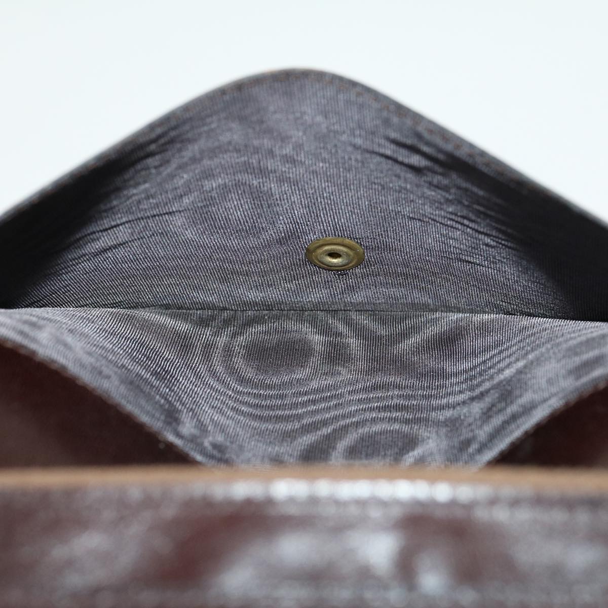FENDI Zucca Canvas Wallet Brown Black rd2162