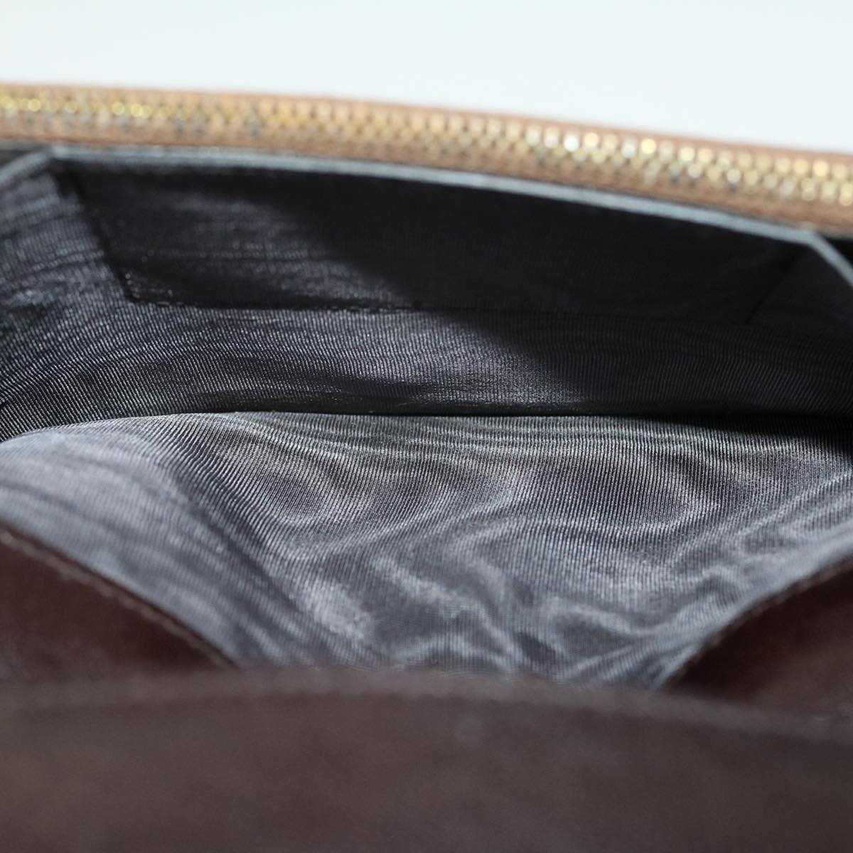 FENDI Zucca Canvas Wallet Brown Black rd2162