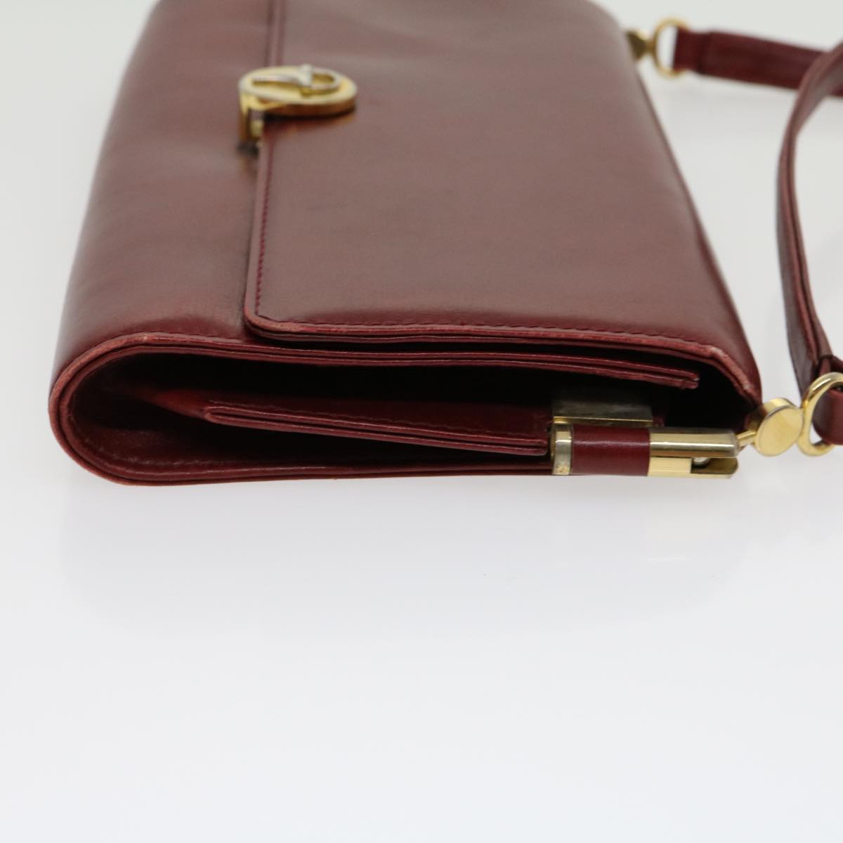 GUCCI Shoulder Bag Leather Red rd2208