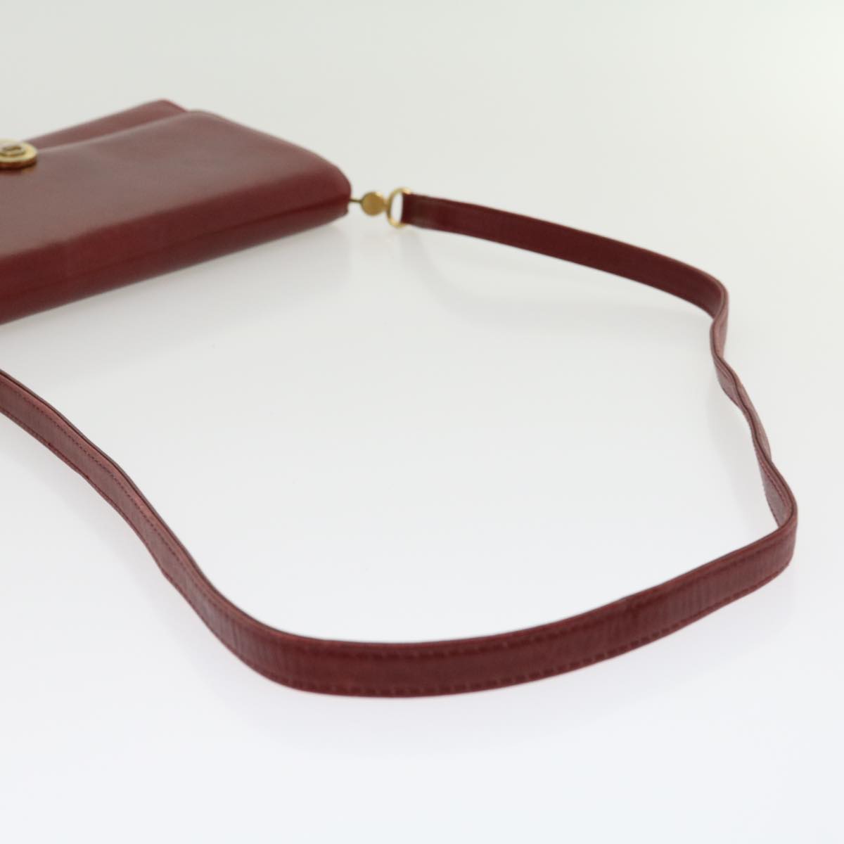 GUCCI Shoulder Bag Leather Red rd2208