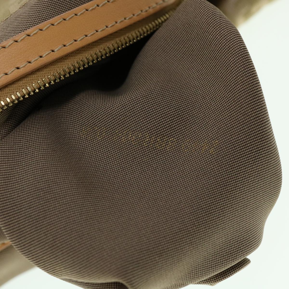 FENDI Zucchino Canvas Shoulder Bag Khaki rd2328
