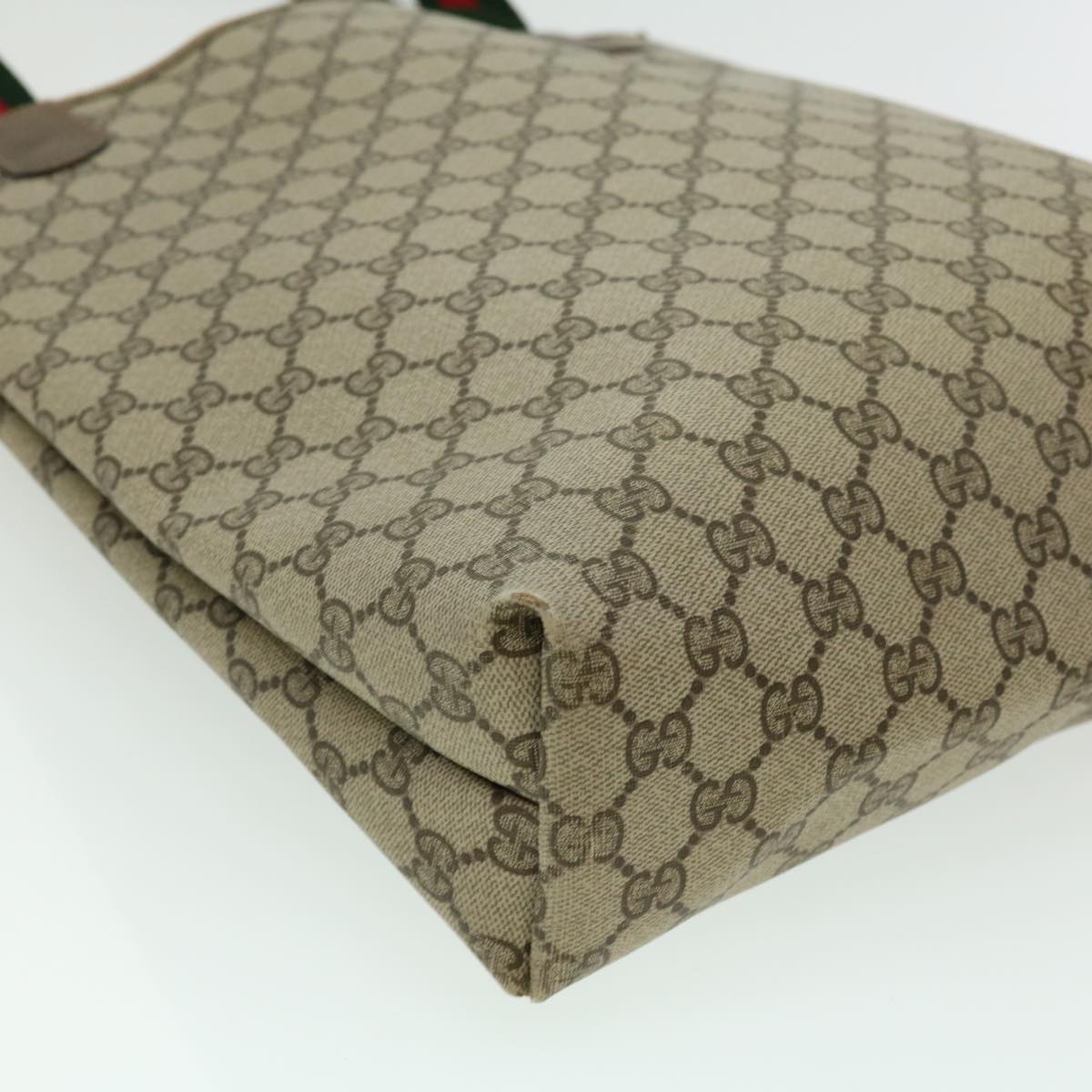 GUCCI GG Canvas Web Sherry Line Tote Bag Beige Red Green 3902003 rd2376