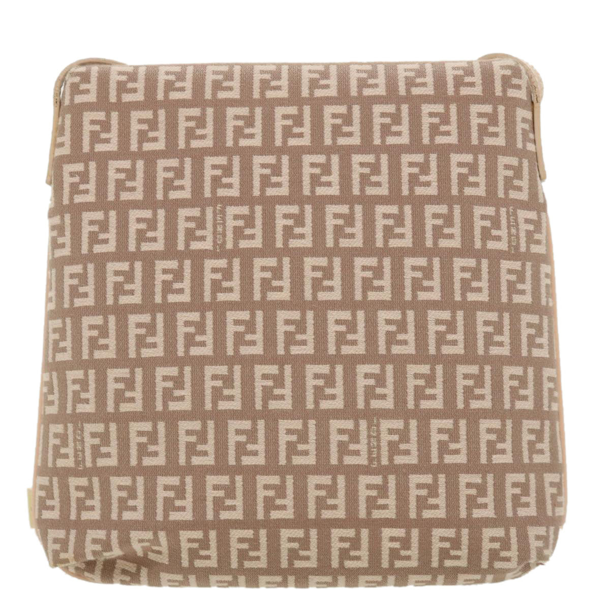 FENDI Zucchino Canvas Shoulder Bag Pink rd2782