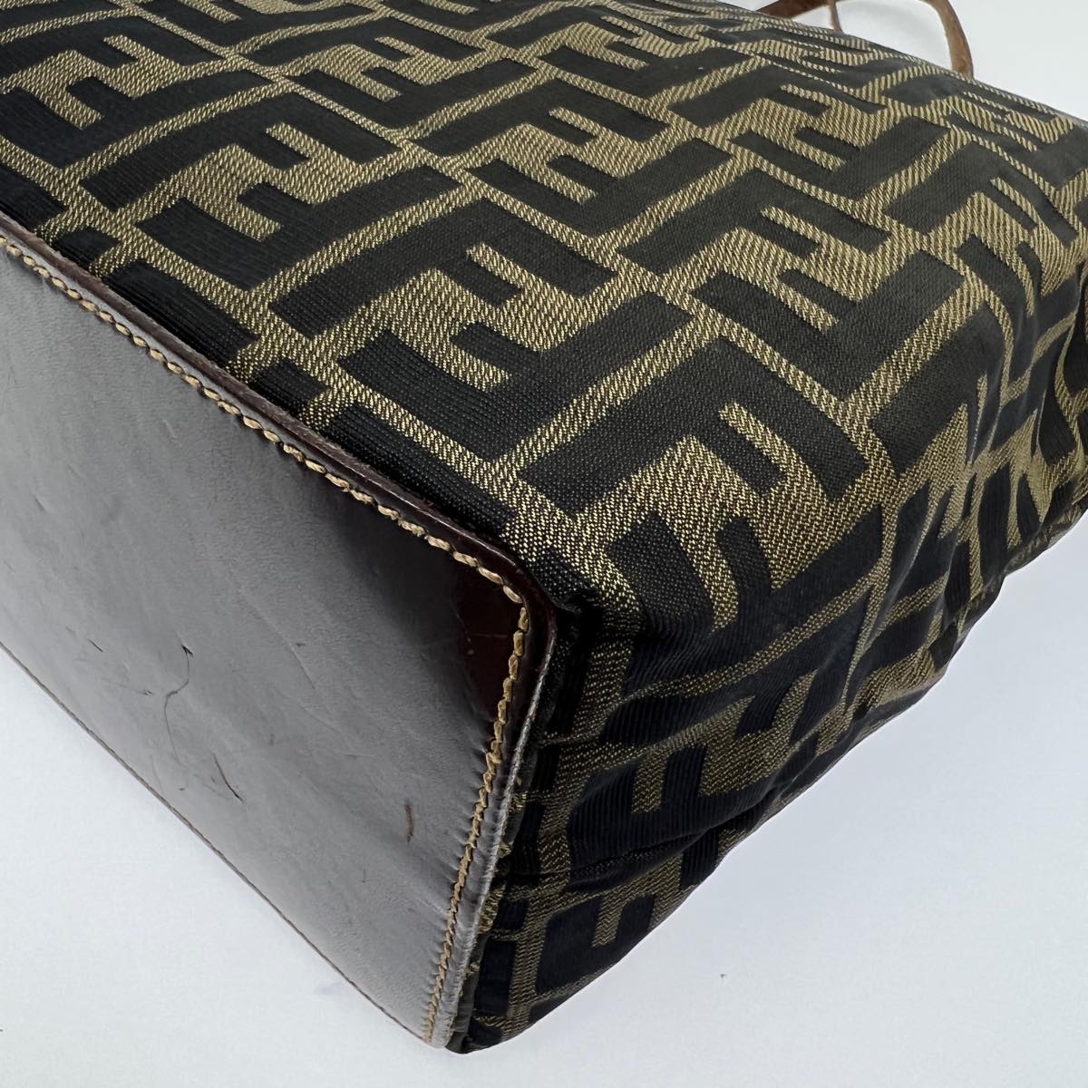 FENDI Zucca Canvas Tote Bag Brown rd2790
