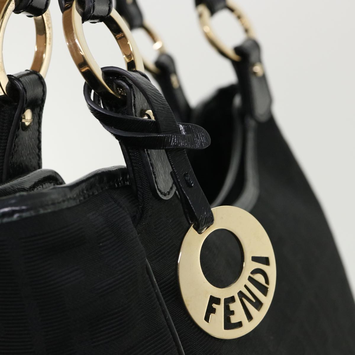 FENDI Zucca Canvas Tote Bag Black rd2989