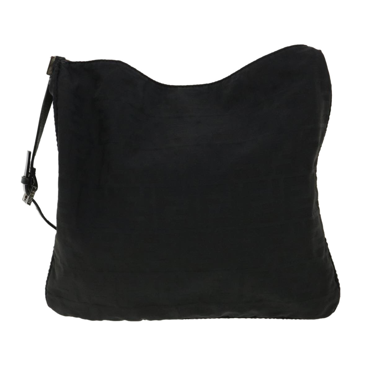 FENDI Zucca Canvas Shoulder Bag Black rd3223