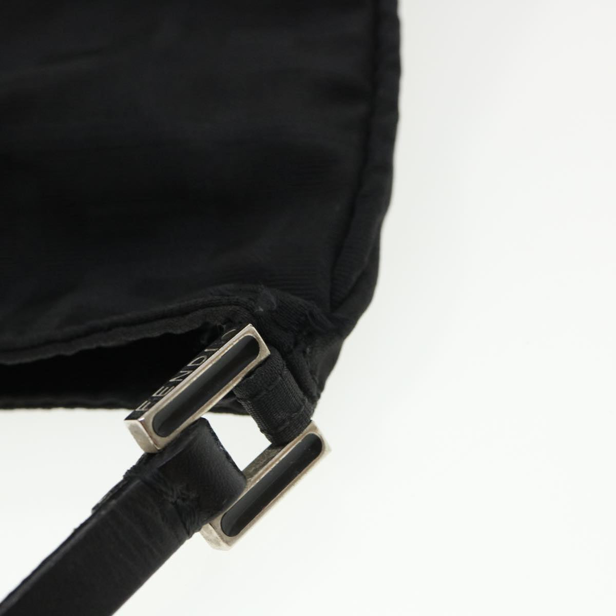 FENDI Zucca Canvas Shoulder Bag Black rd3223
