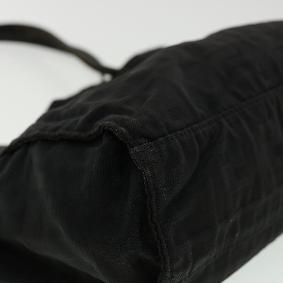 FENDI Zucca Canvas Tote Bag Nylon Black rd3648