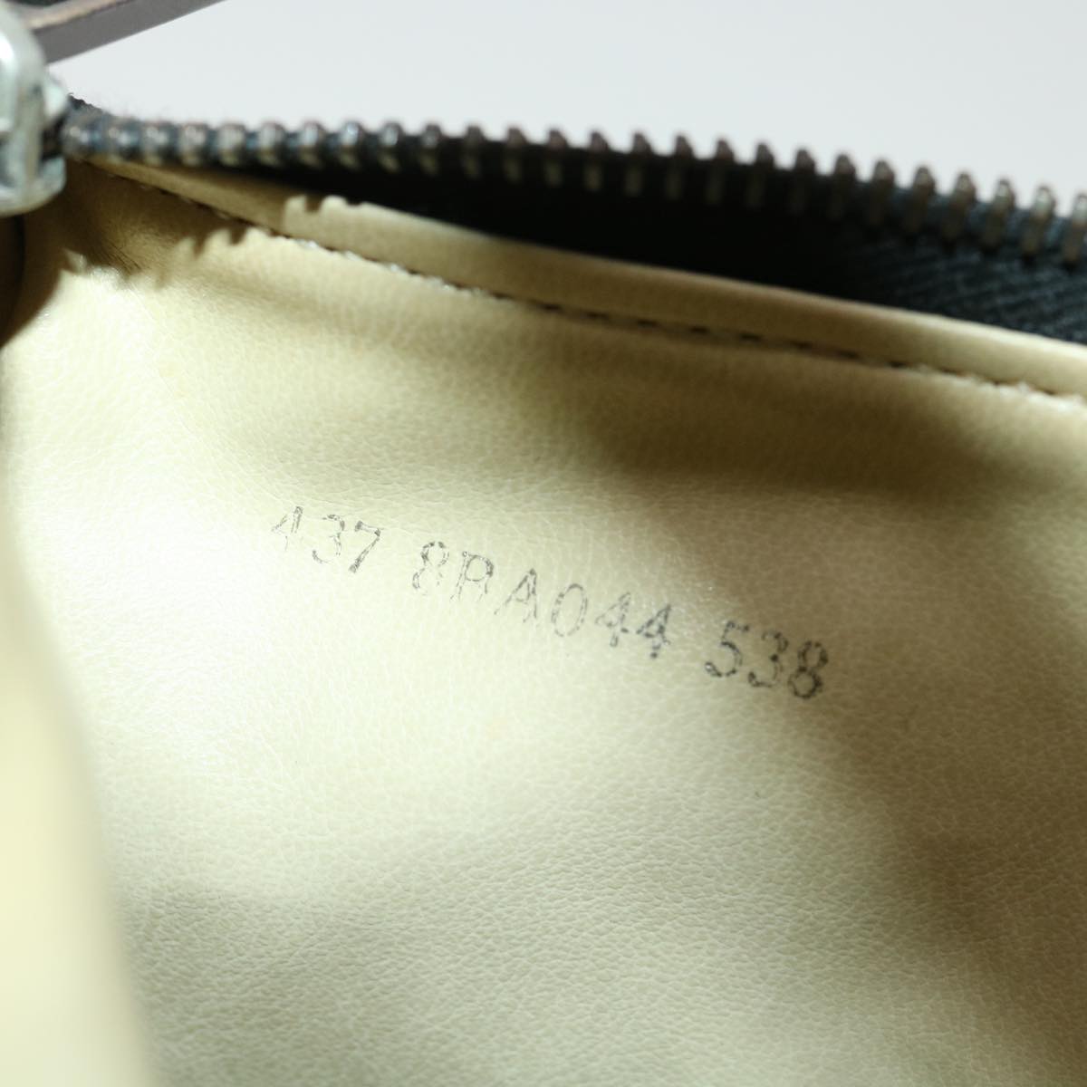 FENDI Zucchino Canvas Shoulder Bag Black rd3664