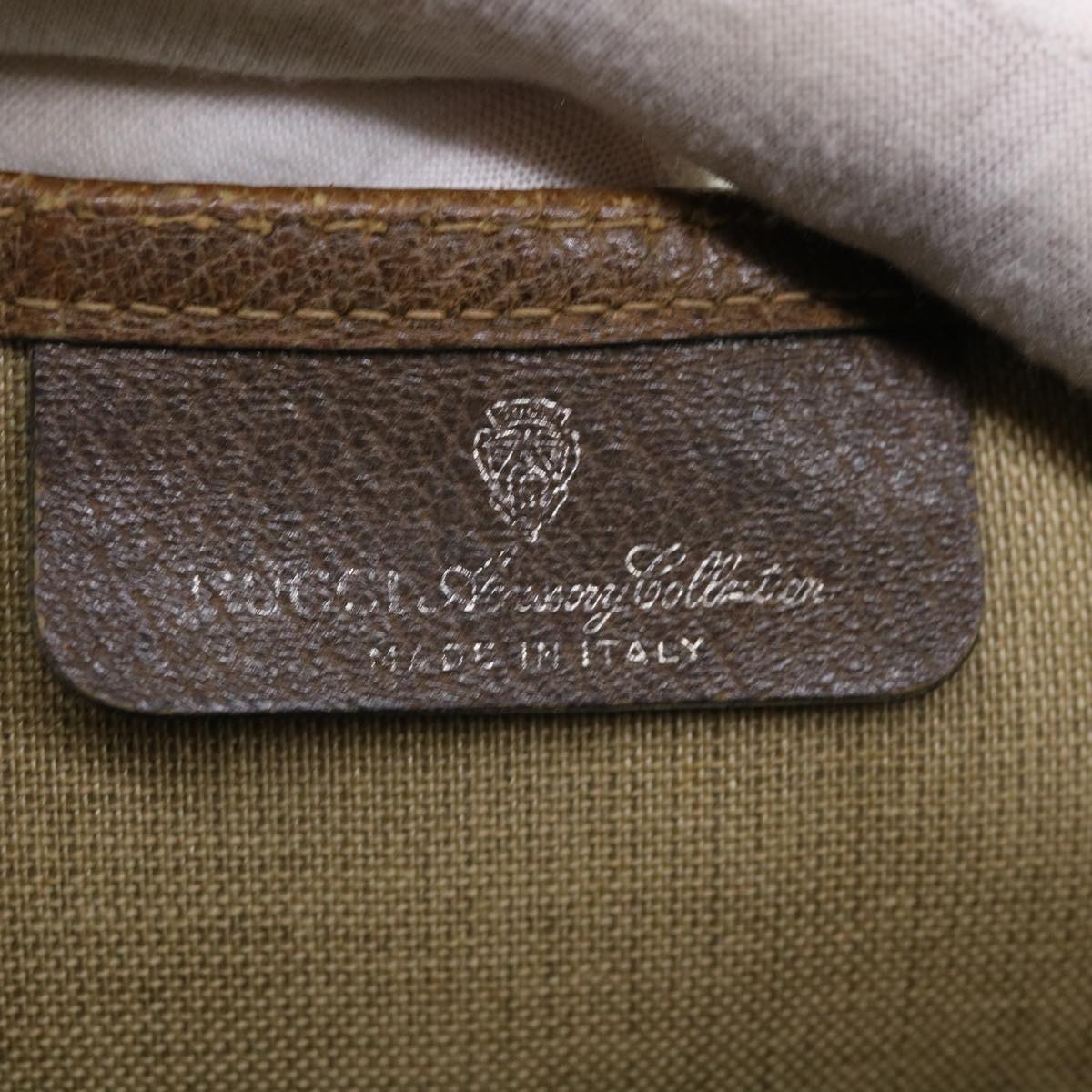 GUCCI Web Sherry Line GG Canvas Tote Bag PVC Leather Beige Green Red rd3959