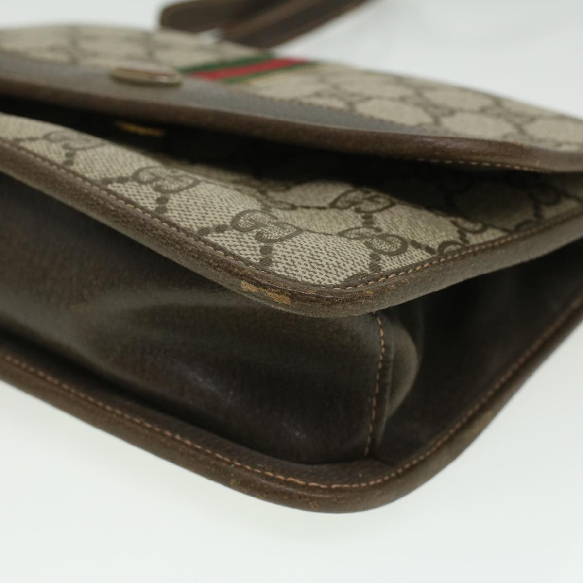GUCCI GG Canvas Shoulder Bag Beige rd3962