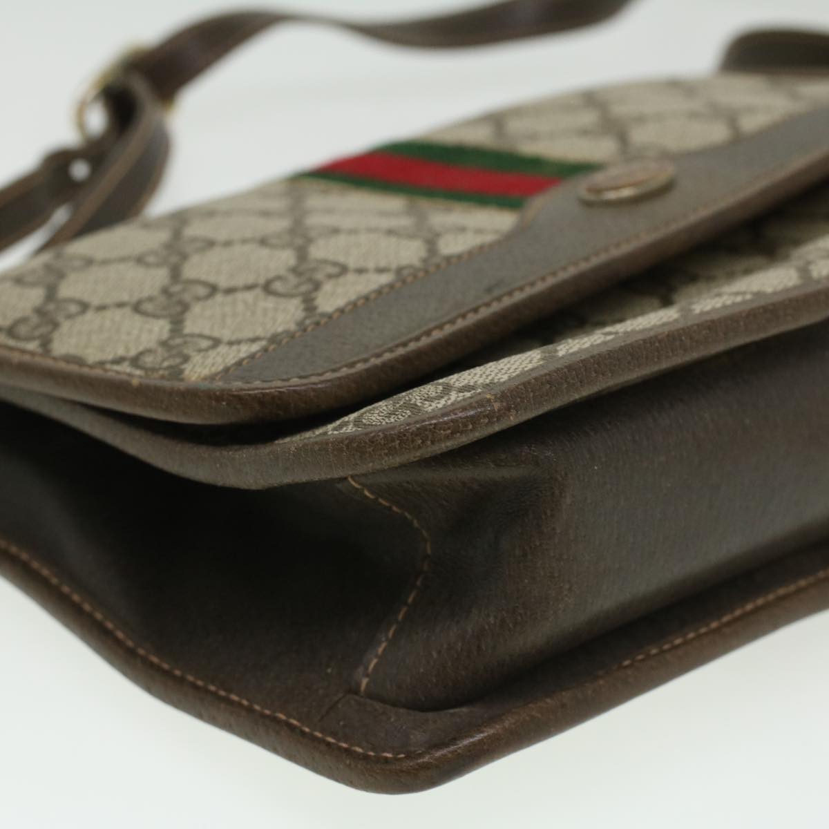 GUCCI GG Canvas Shoulder Bag Beige rd3962