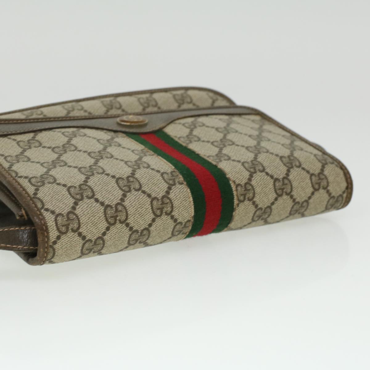 GUCCI GG Canvas Shoulder Bag Beige rd3962