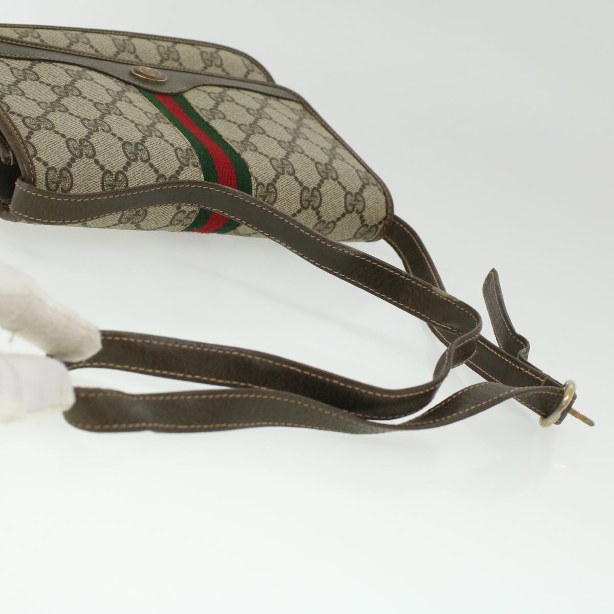 GUCCI GG Canvas Shoulder Bag Beige rd3962