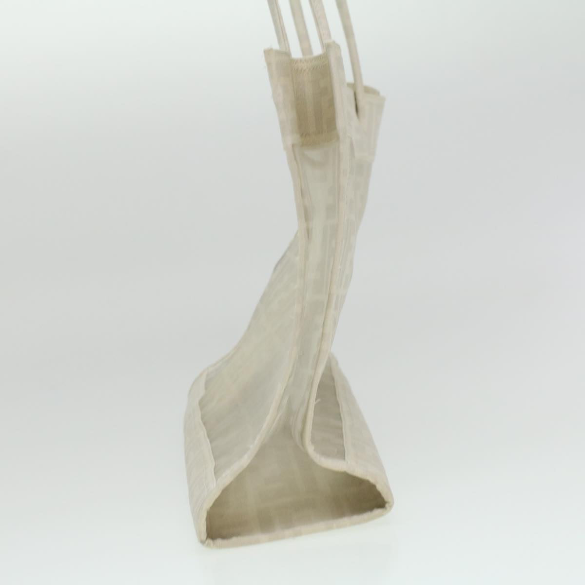 FENDI Zucca Canvas Tote Bag White rd4162