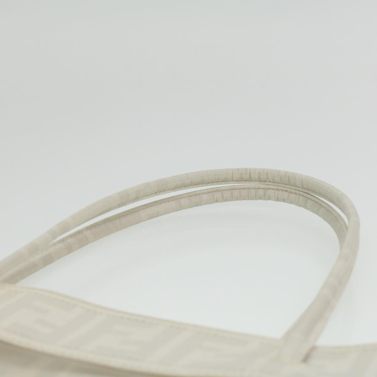 FENDI Zucca Canvas Tote Bag White rd4162