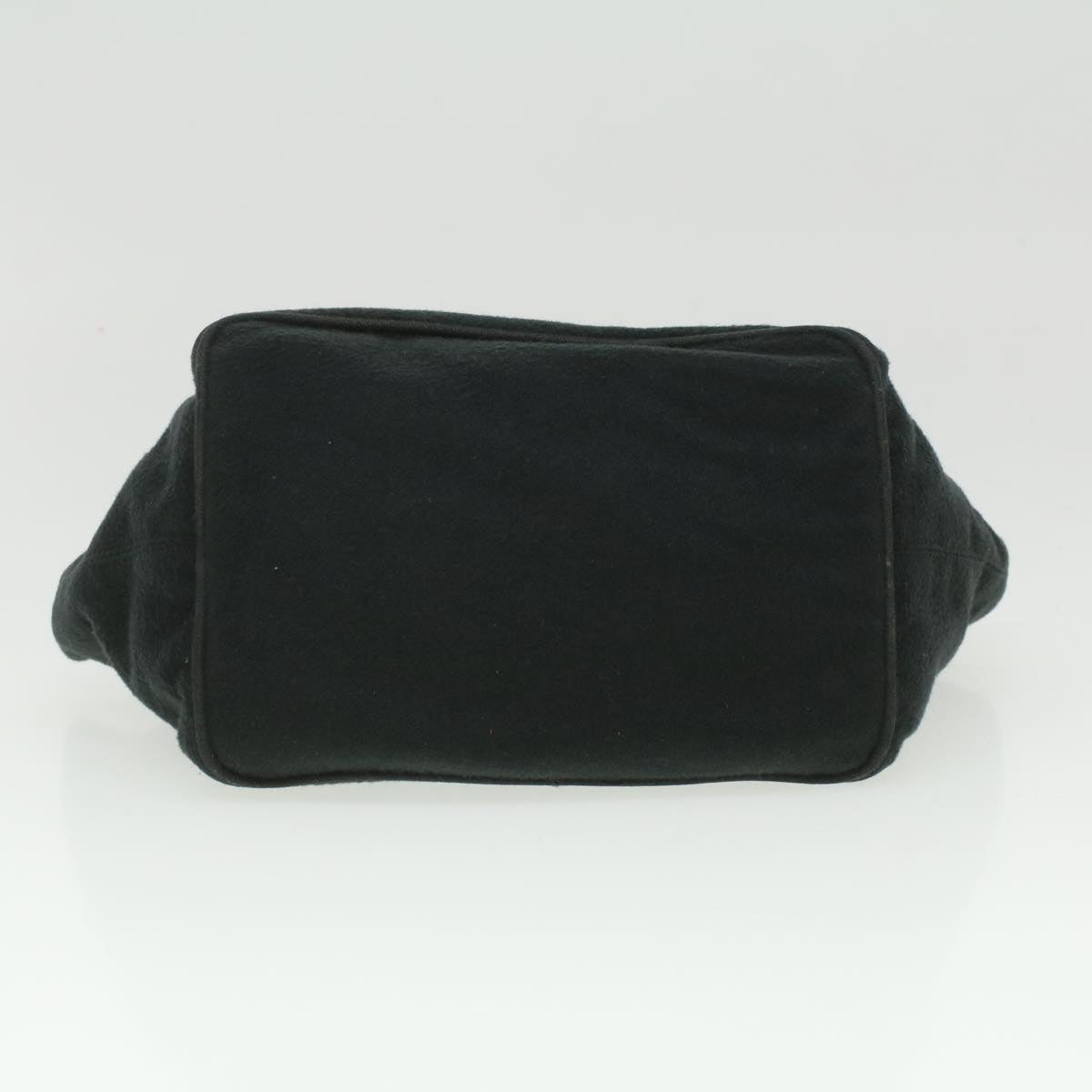 FENDI Hand Bag Wool Black rd4314