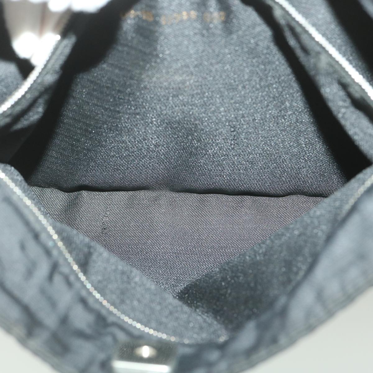 FENDI Zucca Canvas Shoulder Bag Nylon Black rd4345