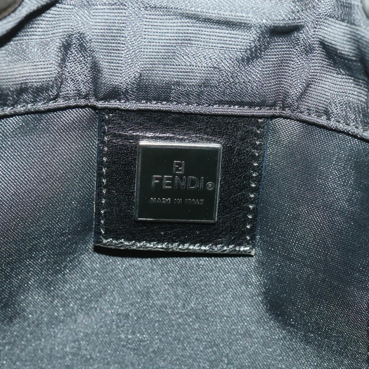 FENDI Zucca Canvas Shoulder Bag Nylon Black rd4348