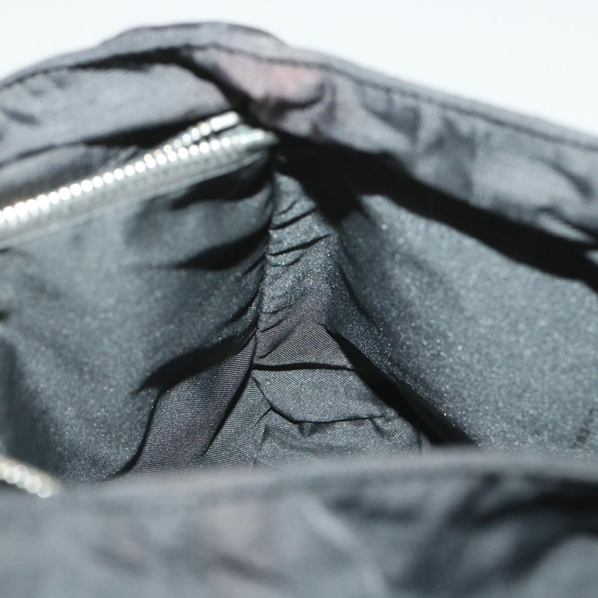 FENDI Zucca Canvas Shoulder Bag Nylon Black rd4348
