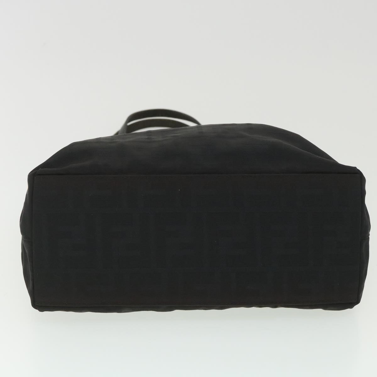 FENDI Zucca Canvas Shoulder Bag Nylon Black rd4348