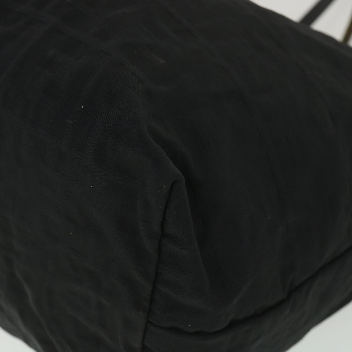 FENDI Zucca Canvas Tote Bag Nylon Black rd4391