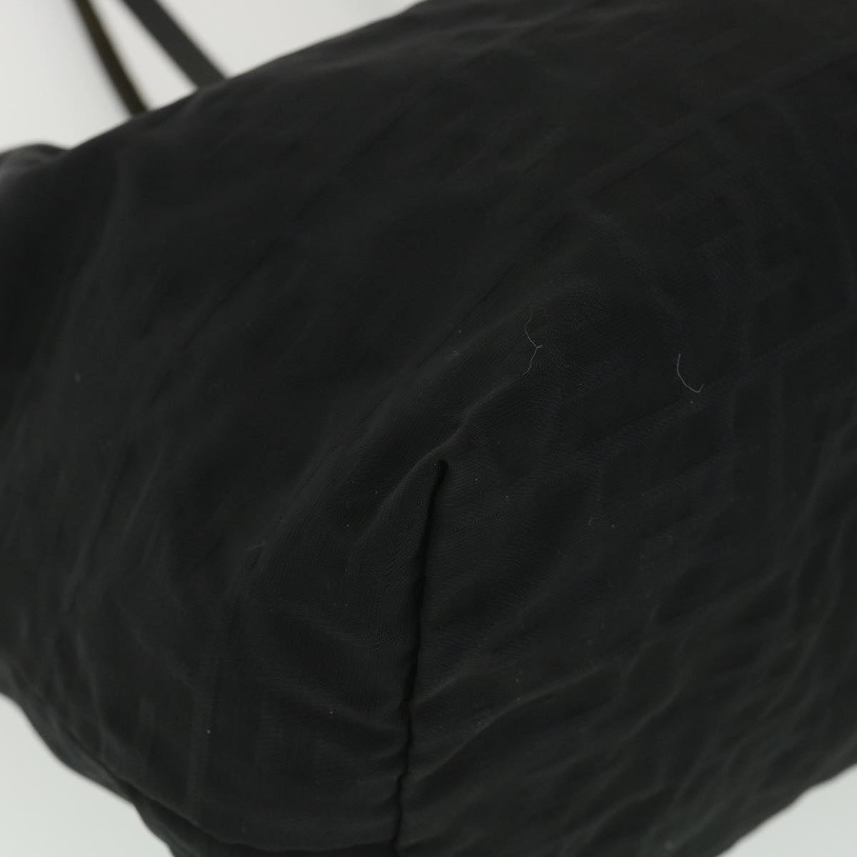 FENDI Zucca Canvas Tote Bag Nylon Black rd4391