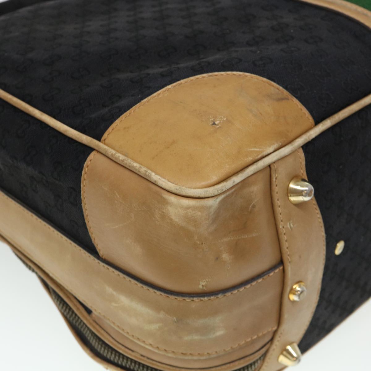 GUCCI Web Sherry Line GG Canvas Boston Bag Black Green Red rd4534