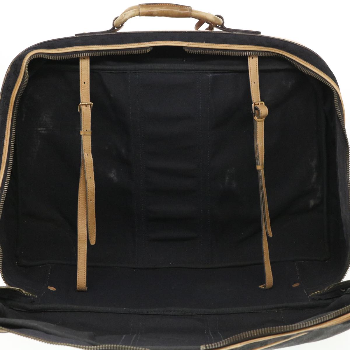 GUCCI Web Sherry Line GG Canvas Boston Bag Black Green Red rd4534