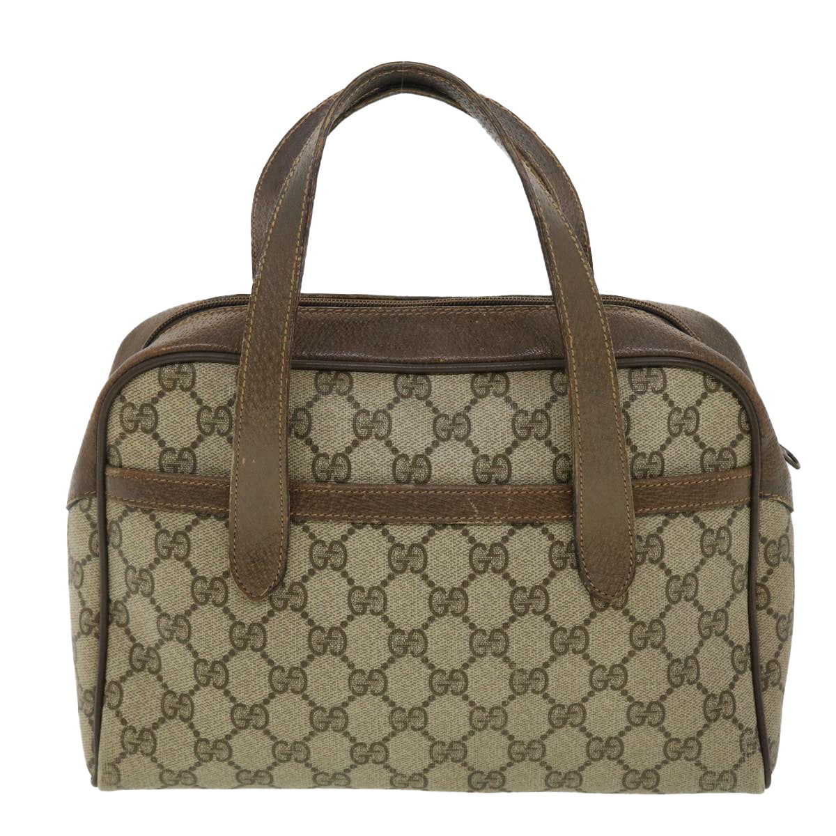 GUCCI GG Canvas Web Sherry Line Hand Bag Beige Red Green 24.02.053 rd4756