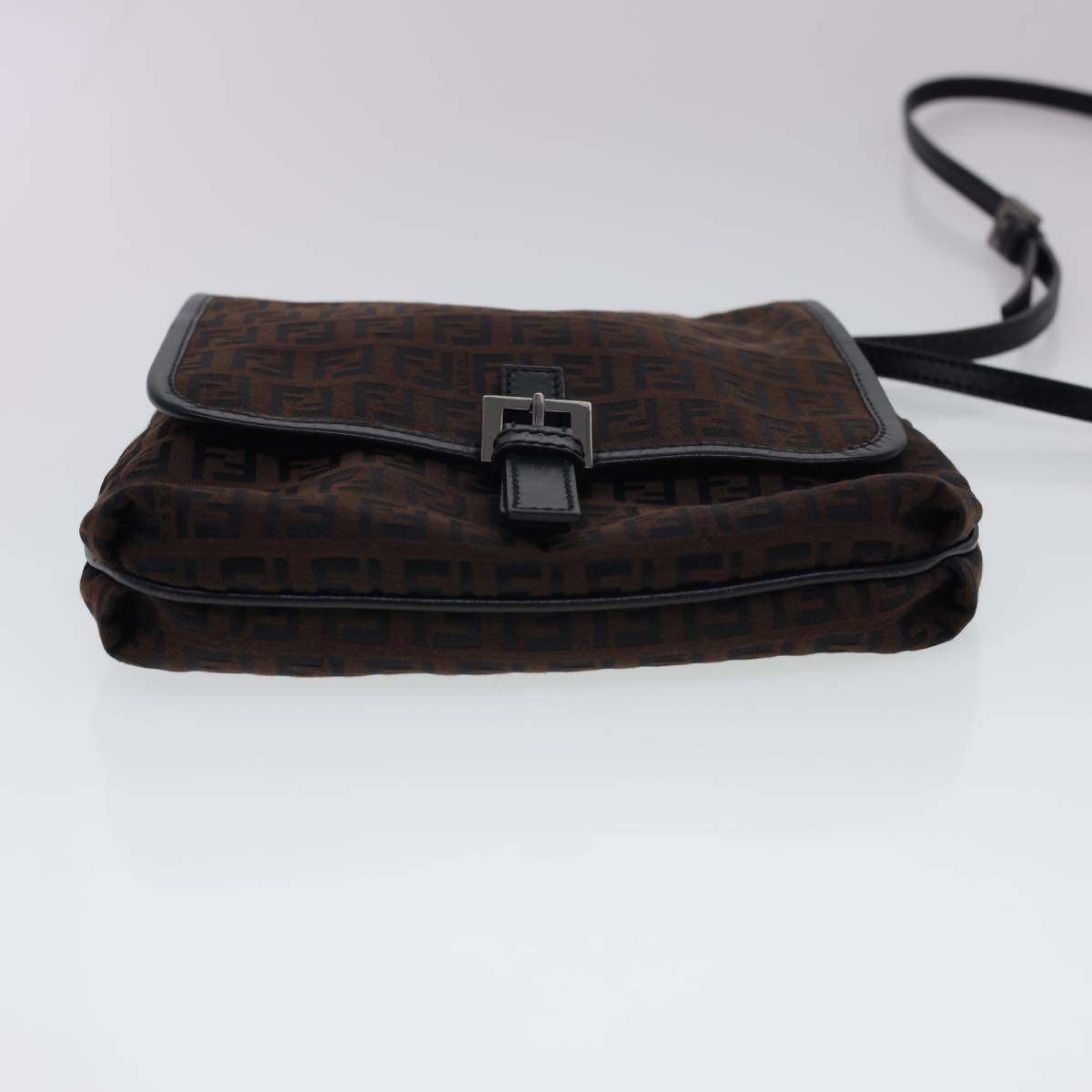 FENDI Zucchino Canvas Shoulder Bag Brown 2354/8BT052/JQ5/039 rd4875