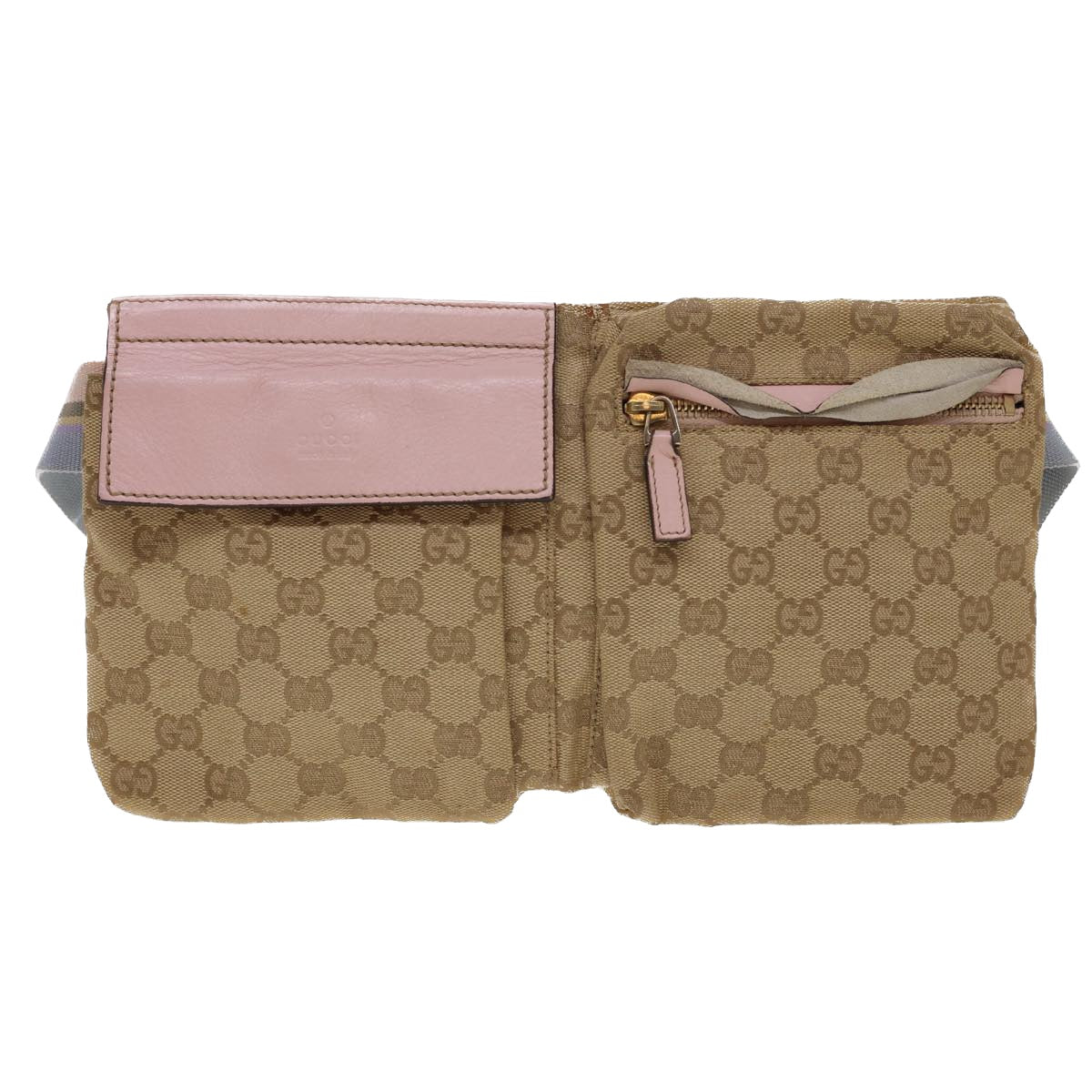 GUCCI GG Canvas Waist bag Beige 28566 rd4879