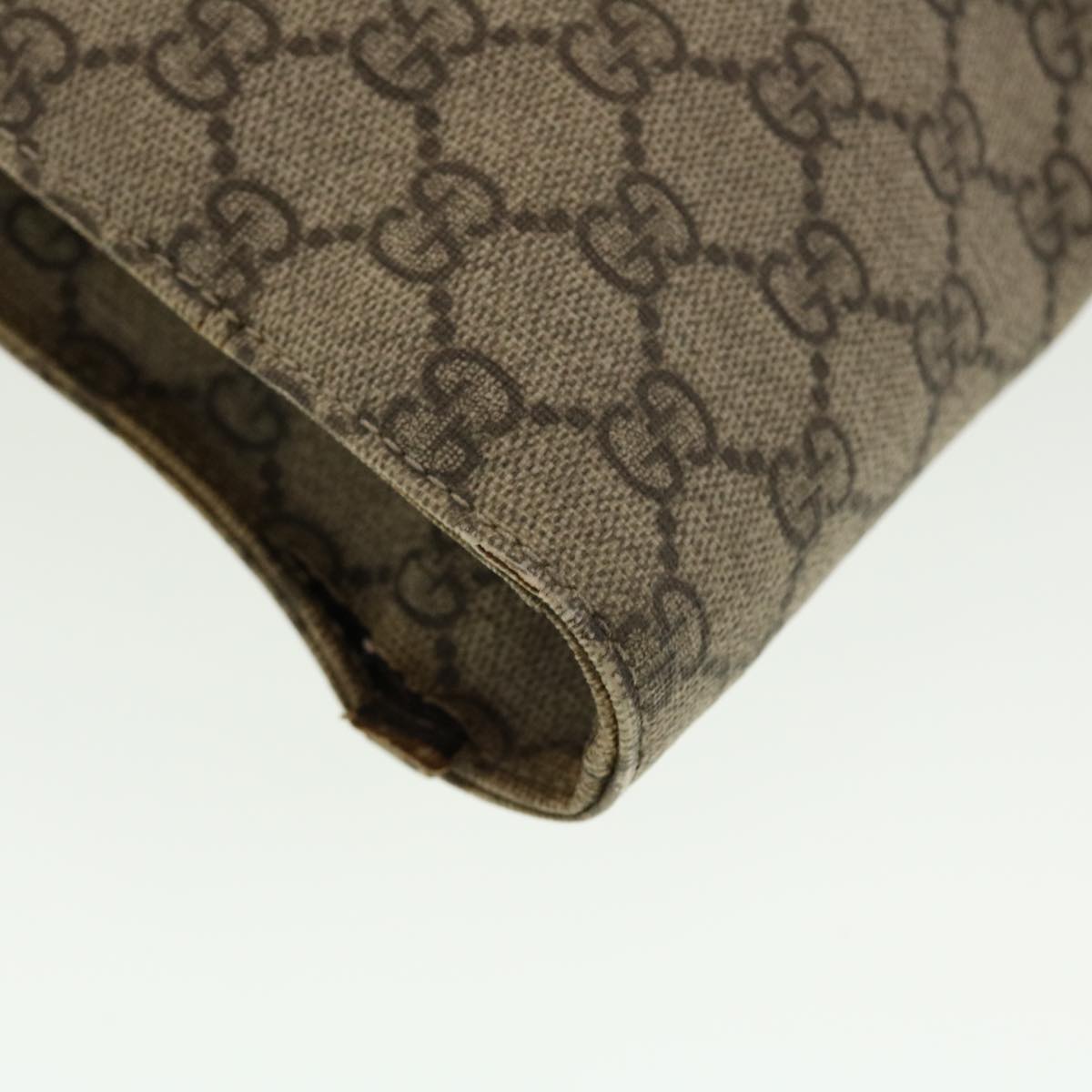 GUCCI GG Canvas Web Sherry Line Hand Bag Beige Red Green 152604 rd4886