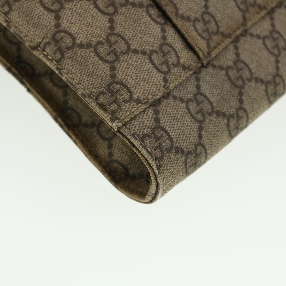 GUCCI GG Canvas Web Sherry Line Hand Bag Beige Red Green 152604 rd4886