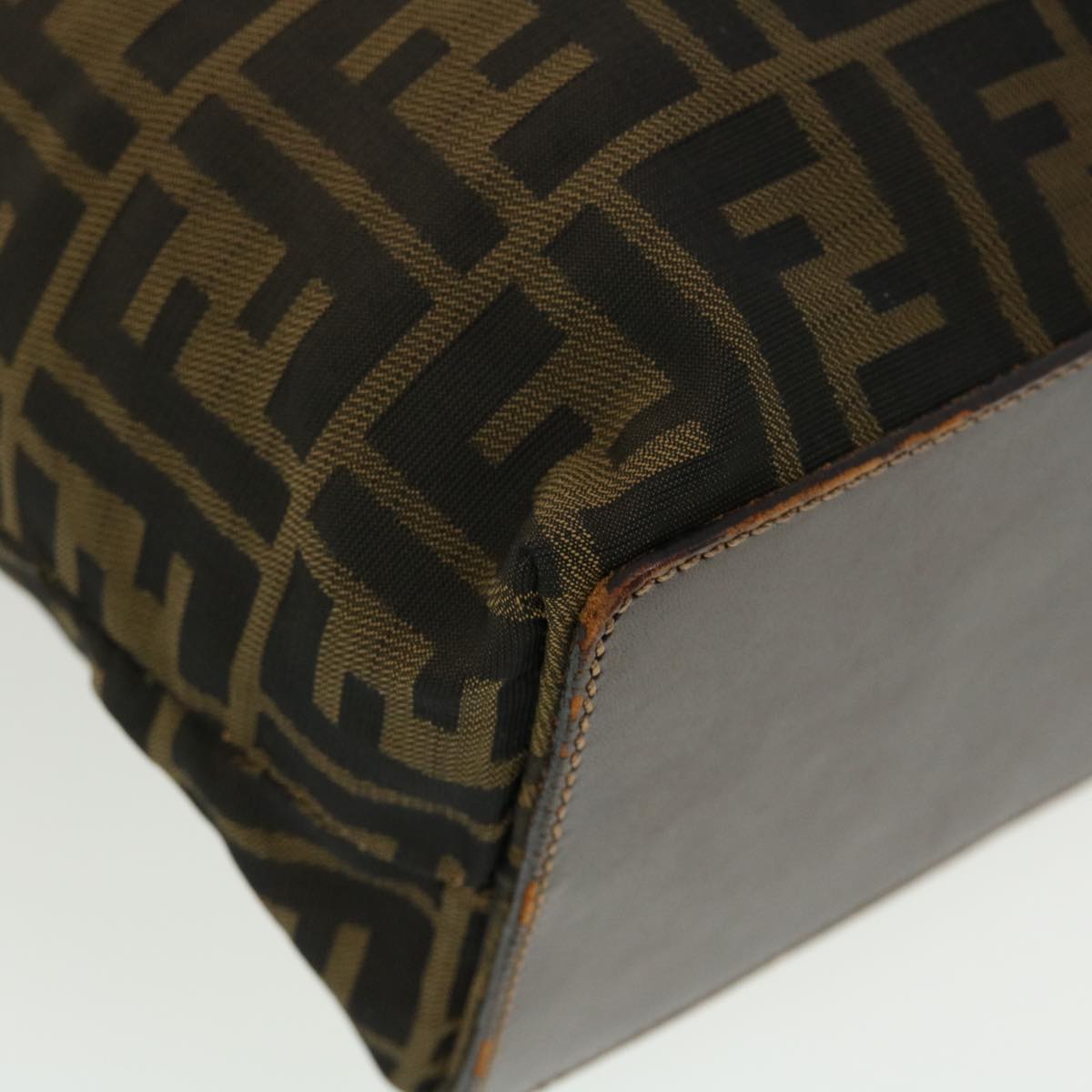 FENDI Zucca Canvas Tote Bag Black Brown 2288-26598-099 rd4904