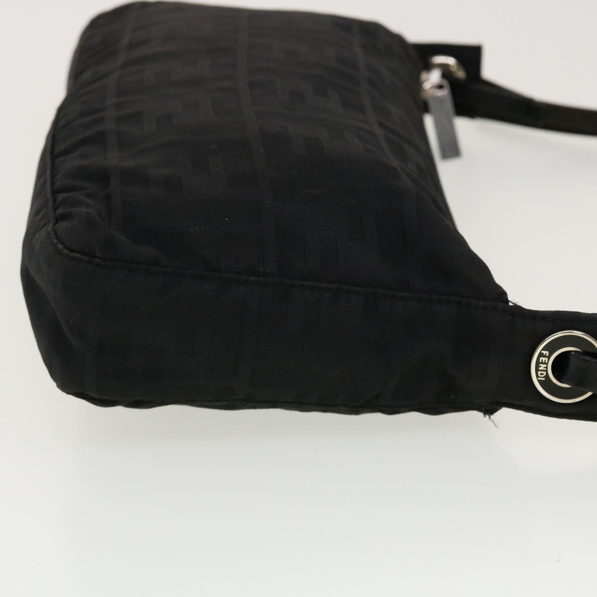 FENDI Zucca Canvas Shoulder Bag Black 2241-26617099 rd4911