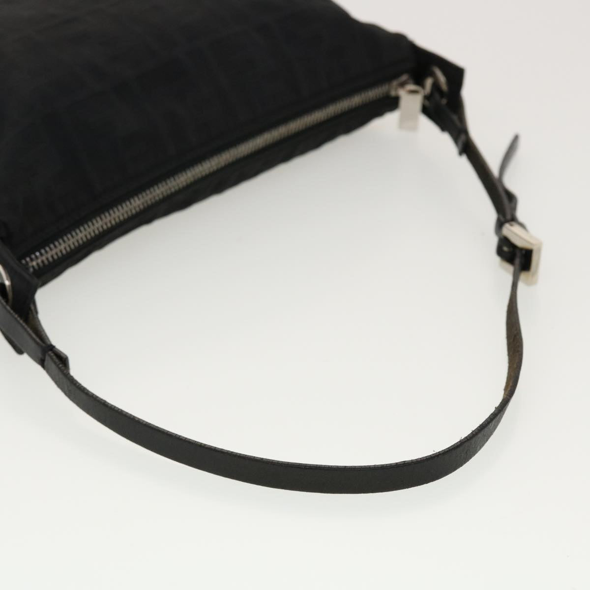 FENDI Zucca Canvas Shoulder Bag Black 2241-26617099 rd4911