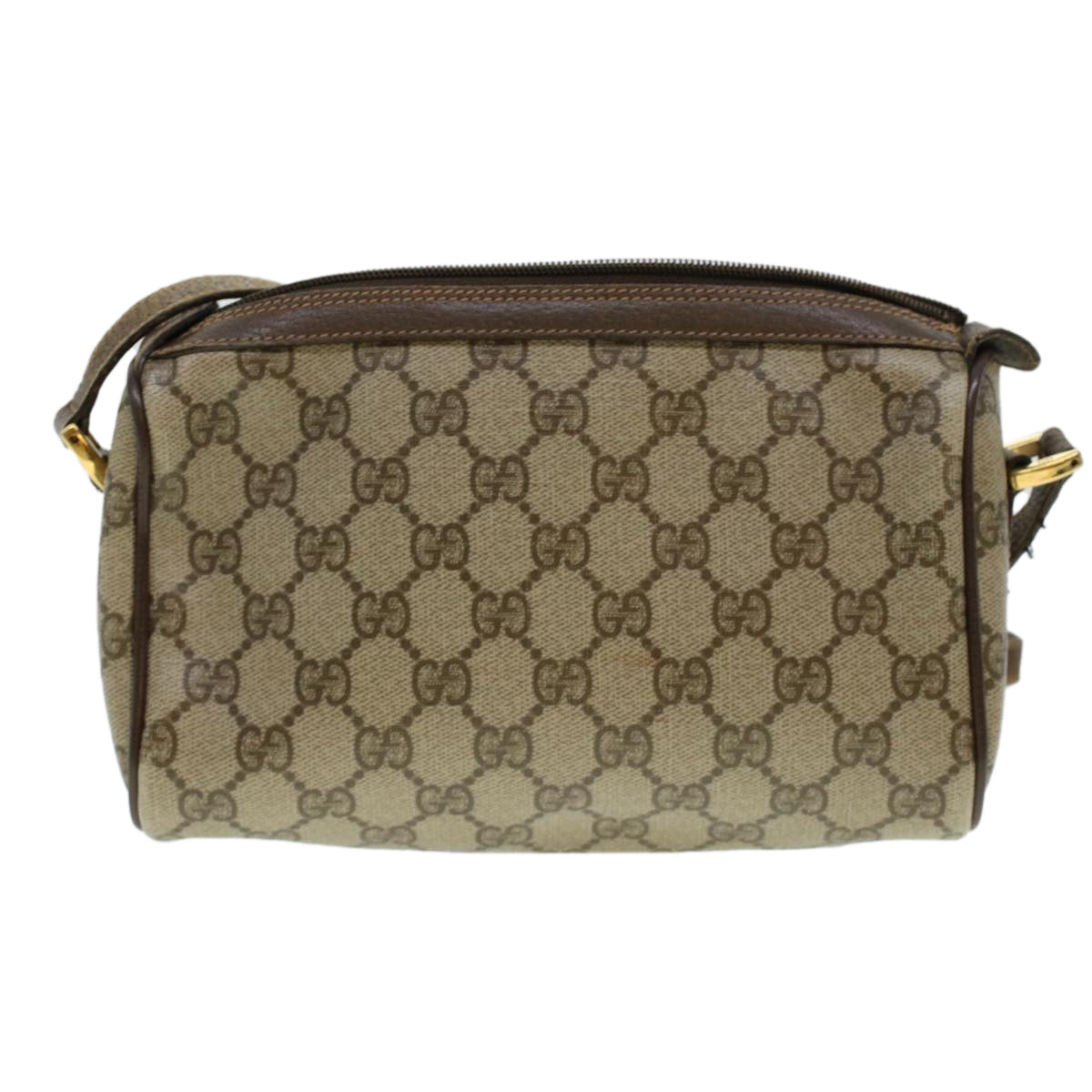 GUCCI GG Canvas Web Sherry Line Shoulder Bag Beige Red 89.02.018 rd4964