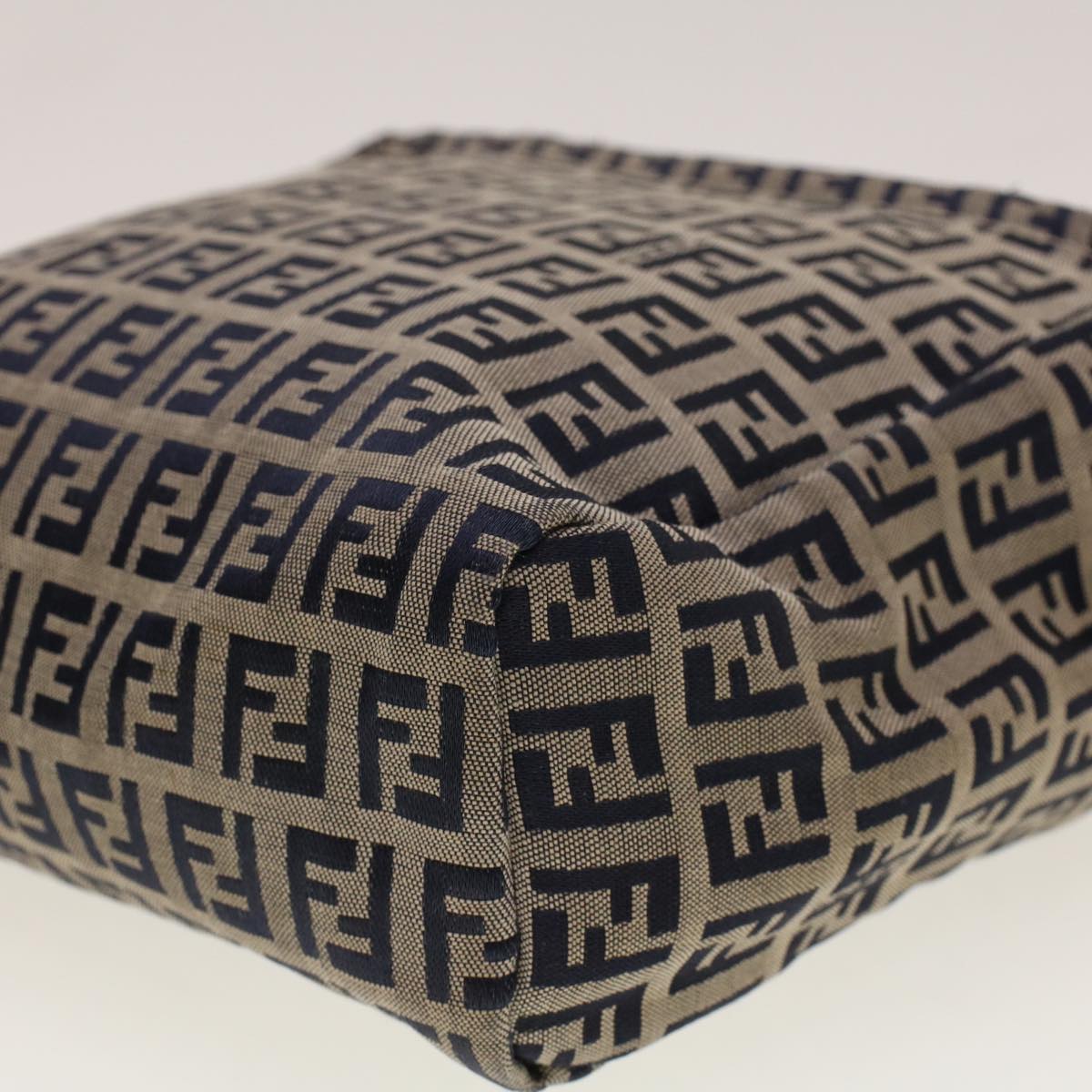 FENDI Zucchino Canvas Hand Bag Navy 2415 8N0000-028 rd5029