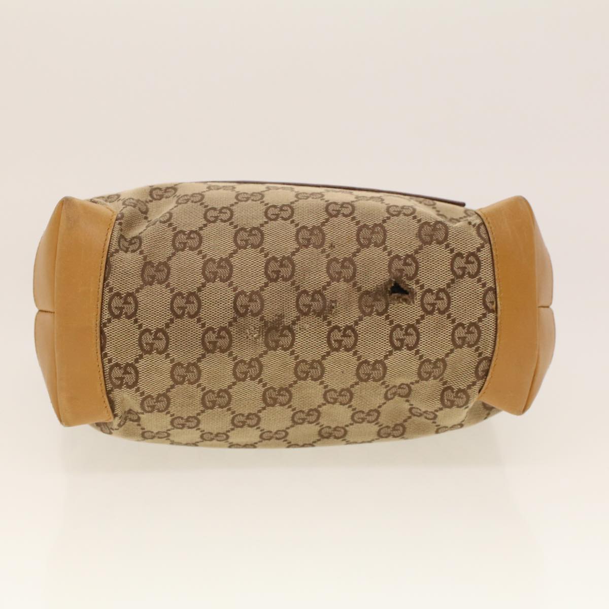 GUCCI GG Canvas Sherry Line Tote Bag Beige Red 019 0402 1705 rd5046