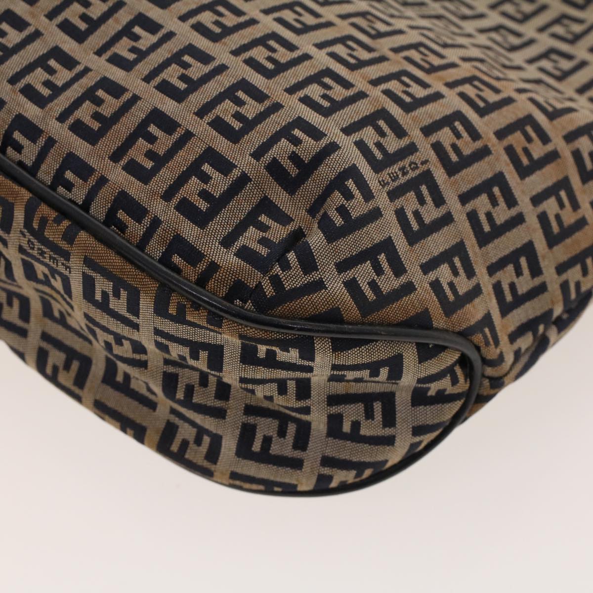 FENDI Zucchino Canvas Tote Bag Navy 2262-16457-018 rd5151