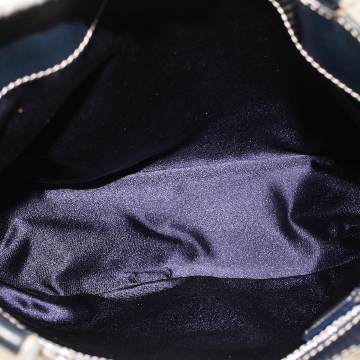 FENDI Zucchino Canvas Tote Bag Navy 2262-16457-018 rd5151