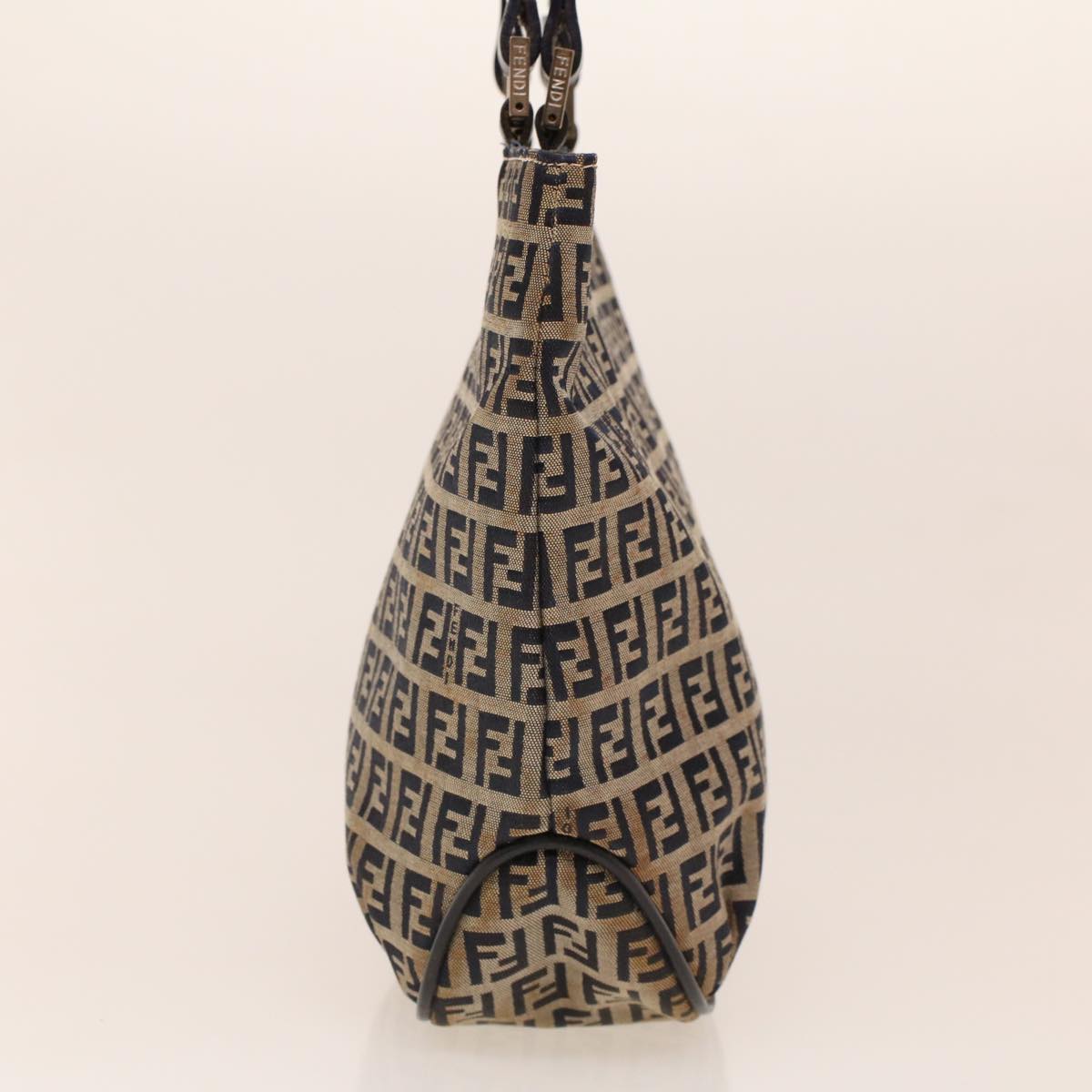 FENDI Zucchino Canvas Tote Bag Navy 2262-16457-018 rd5151