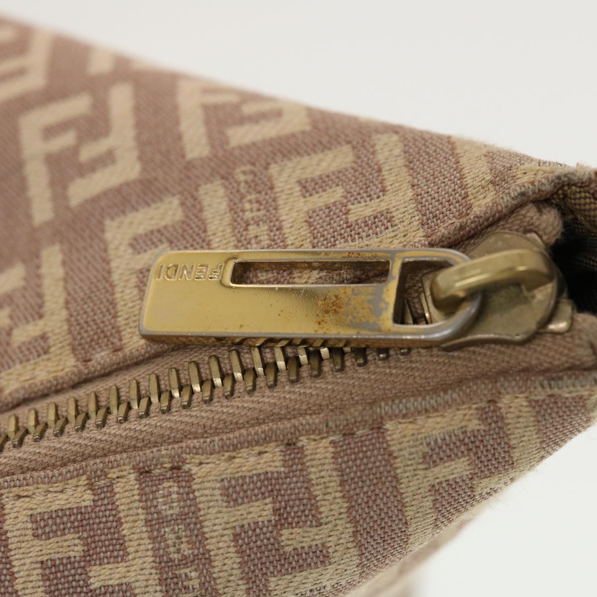 FENDI Zucchino Canvas Hand Bag Pink 2201-8BH138-LPN-068 rd5154