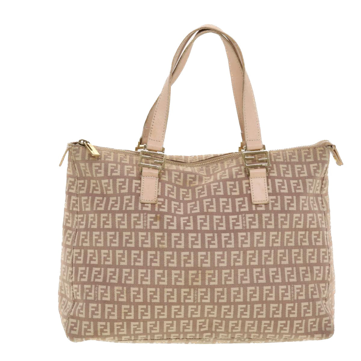 FENDI Zucchino Canvas Hand Bag Pink 2201-8BH138-LPN-068 rd5154