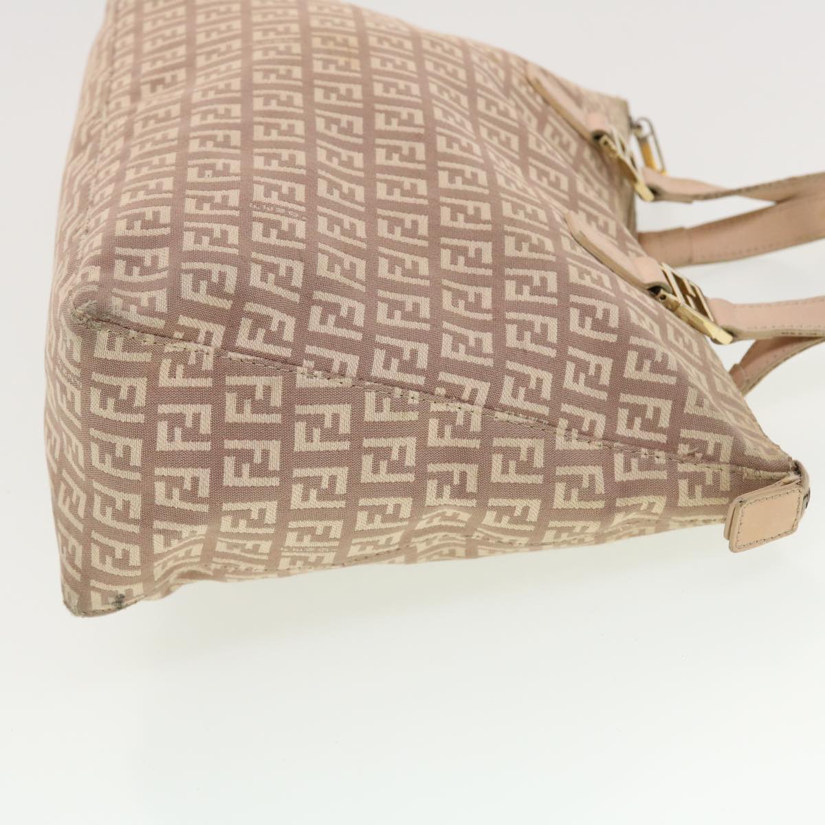 FENDI Zucchino Canvas Hand Bag Pink 2201-8BH138-LPN-068 rd5154