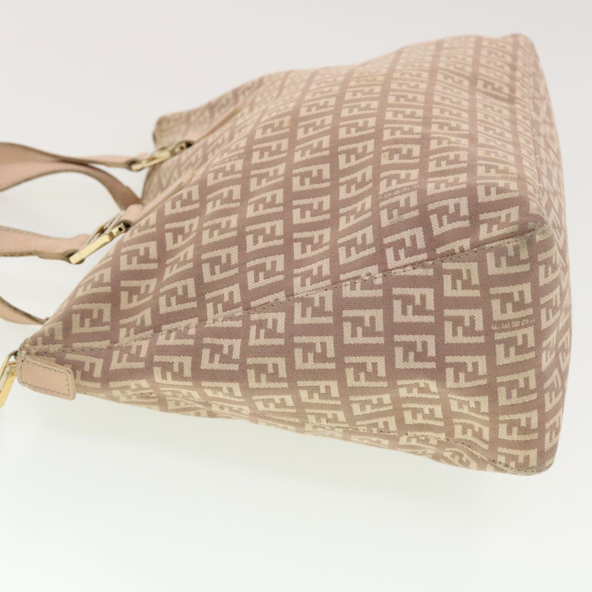 FENDI Zucchino Canvas Hand Bag Pink 2201-8BH138-LPN-068 rd5154