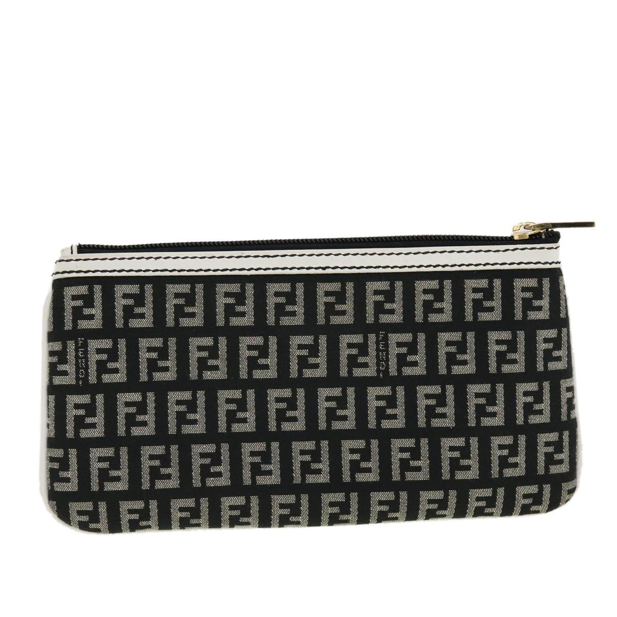 FENDI Zucchino Canvas Pouch Black rd5157