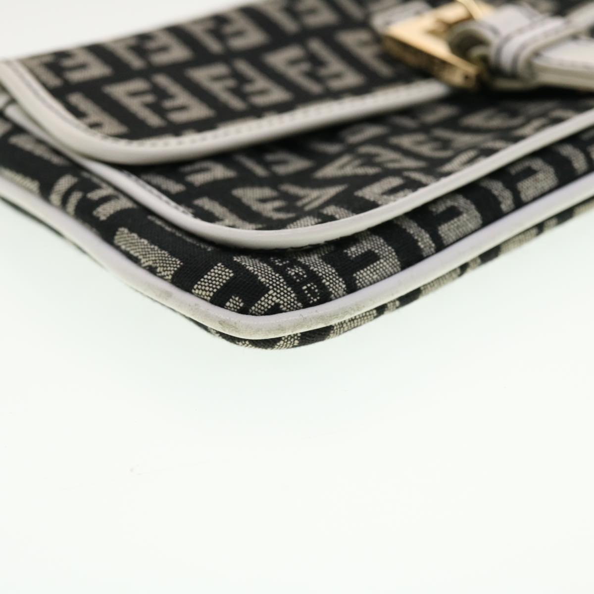FENDI Zucchino Canvas Pouch Black rd5157