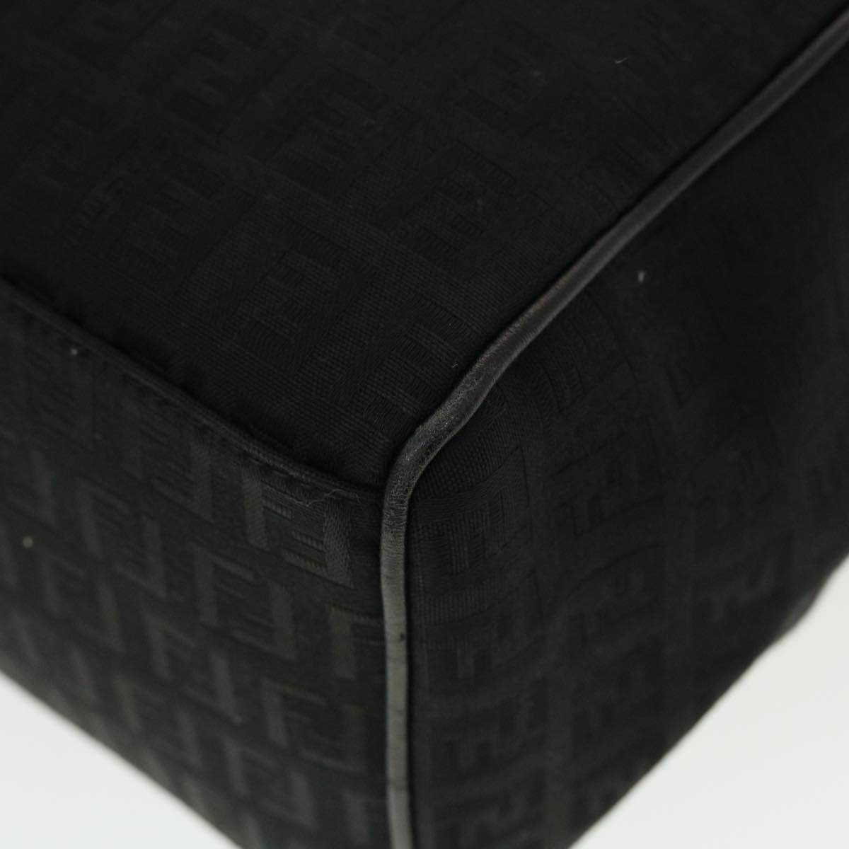 FENDI Zucchino Canvas Tote Bag Black rd5163